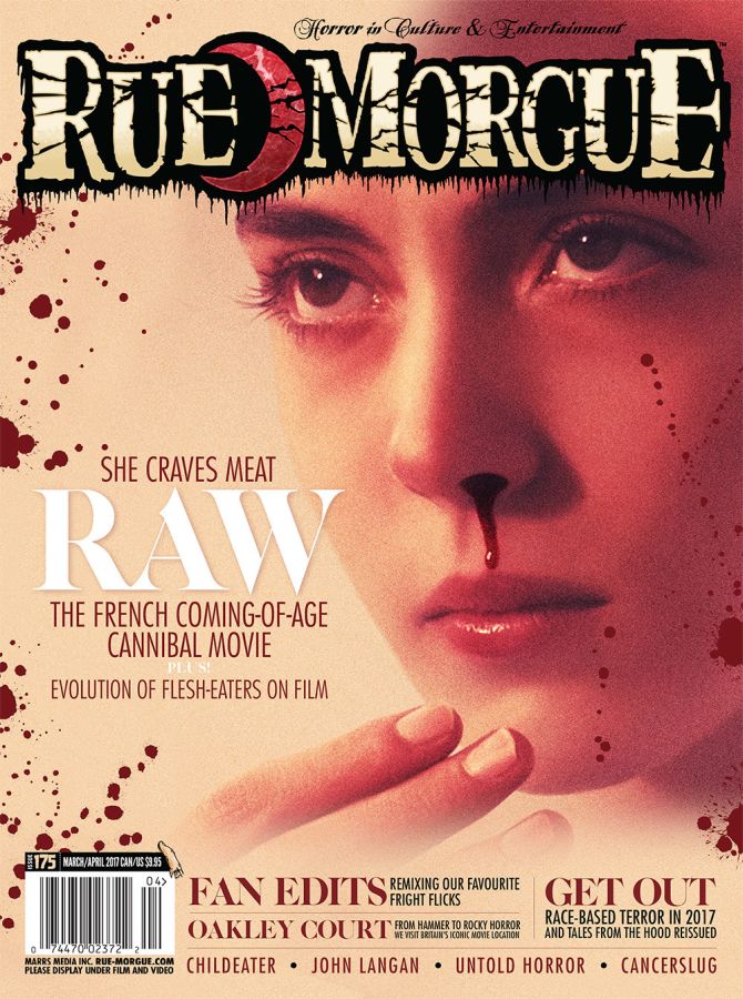 RUE MORGUE magazine side cover Issue 175 March/April 2017