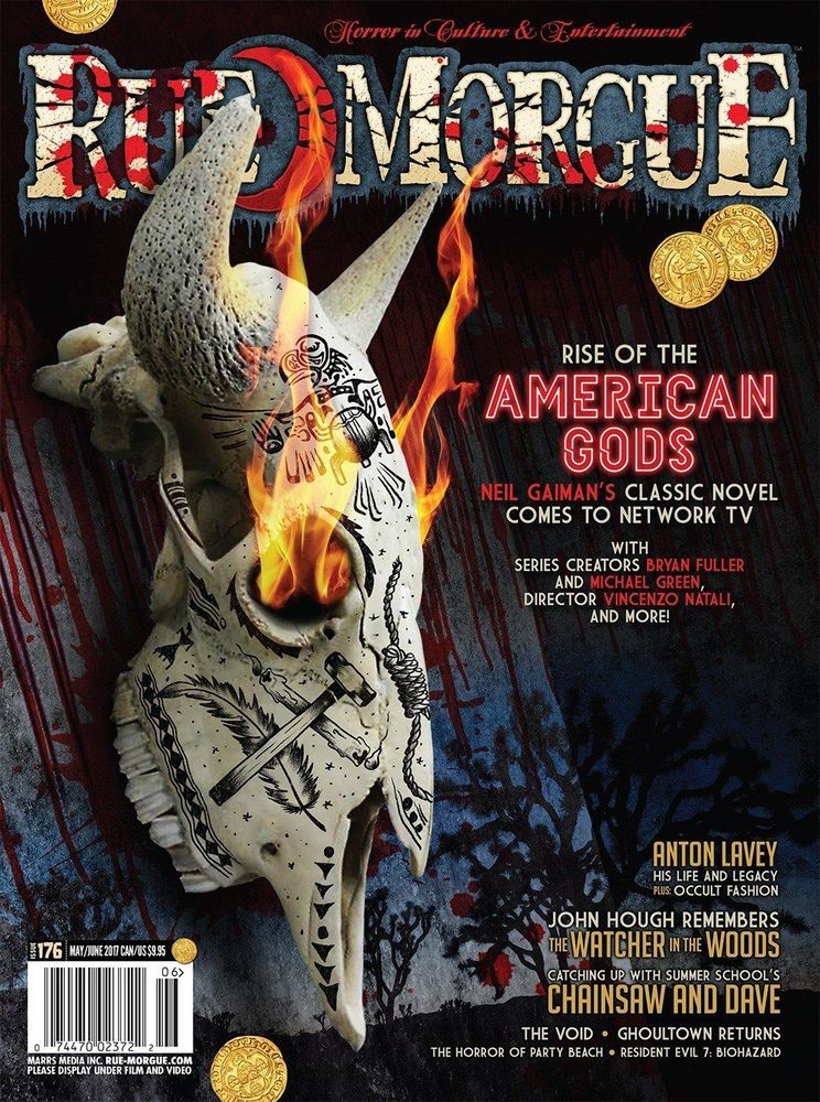 RUE MORGUE magazine side cover Issue 176 May/June 2017