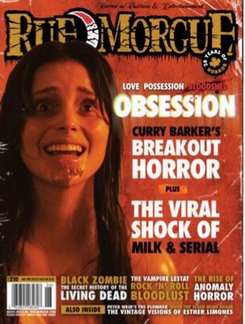 RUE MORGUE magazine side cover Issue 230  May/June 2026