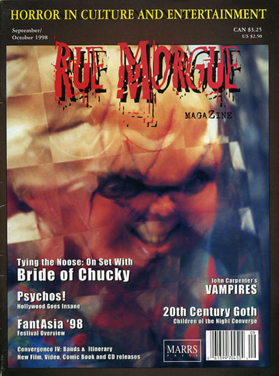 RUE MORGUE magazine side cover Issue 5 September/October 1998