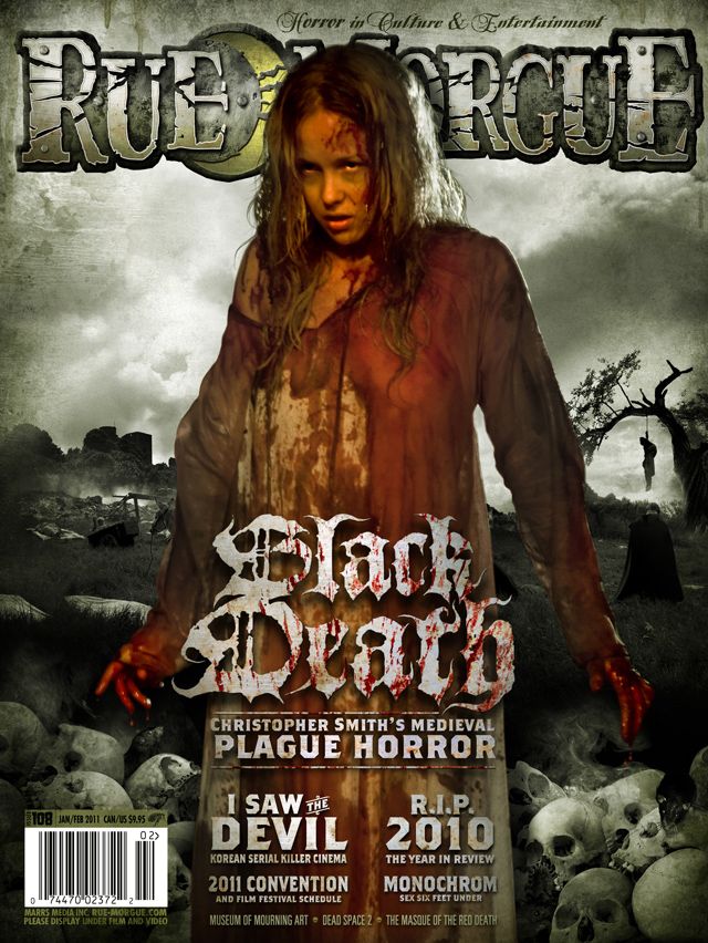 RUE MORGUE magazine side cover Issue 108 January/February 2011