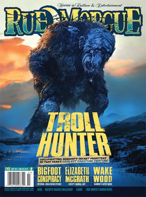 RUE MORGUE magazine side cover Issue 113 July 2011