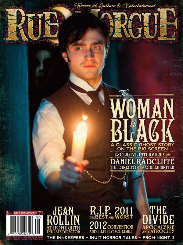 RUE MORGUE magazine side cover Issue 119 January/February 2012
