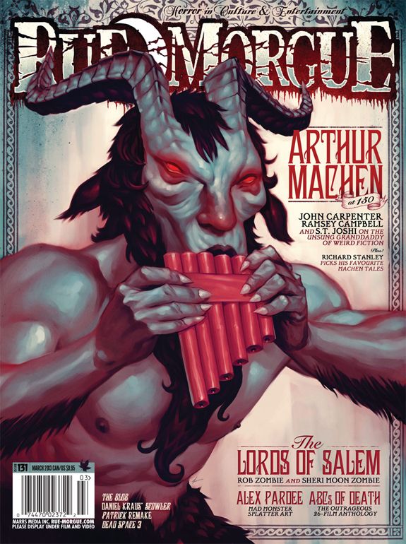 RUE MORGUE magazine side cover Issue 131 March 2013