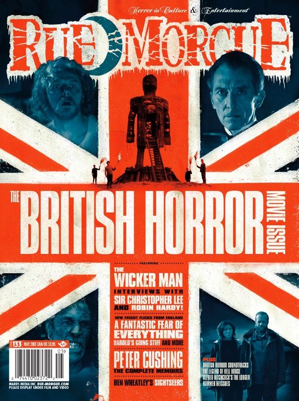 RUE MORGUE magazine side cover Issue 133 May 2013