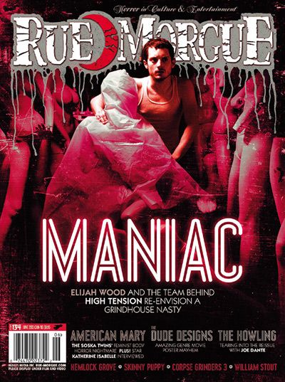 RUE MORGUE magazine side cover Issue 134 June 2013