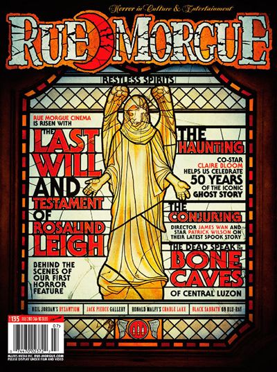 RUE MORGUE magazine side cover Issue 135 July 2013