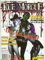 RUE MORGUE magazine side cover Issue 14 March/April 2000