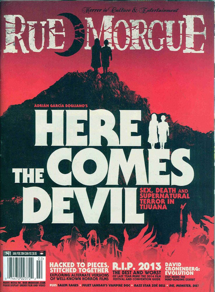 RUE MORGUE magazine side cover Issue 141 January/February 2014