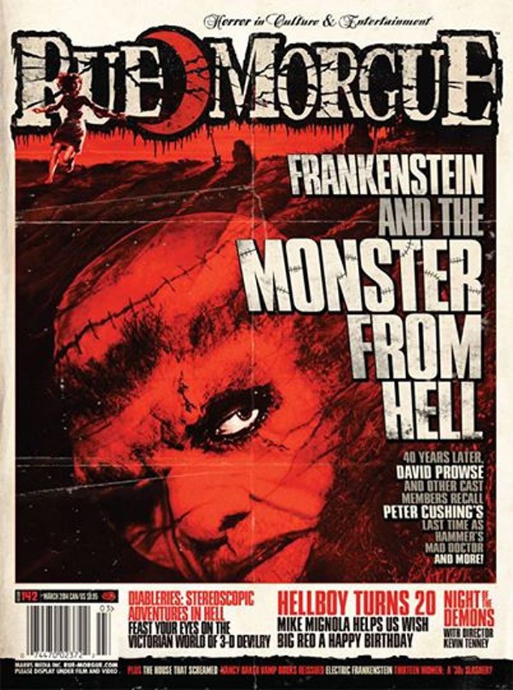 RUE MORGUE magazine side cover Issue 142 March 2014