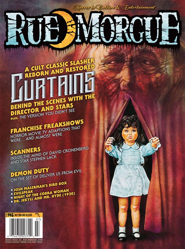 RUE MORGUE magazine side cover Issue 146 July 2014