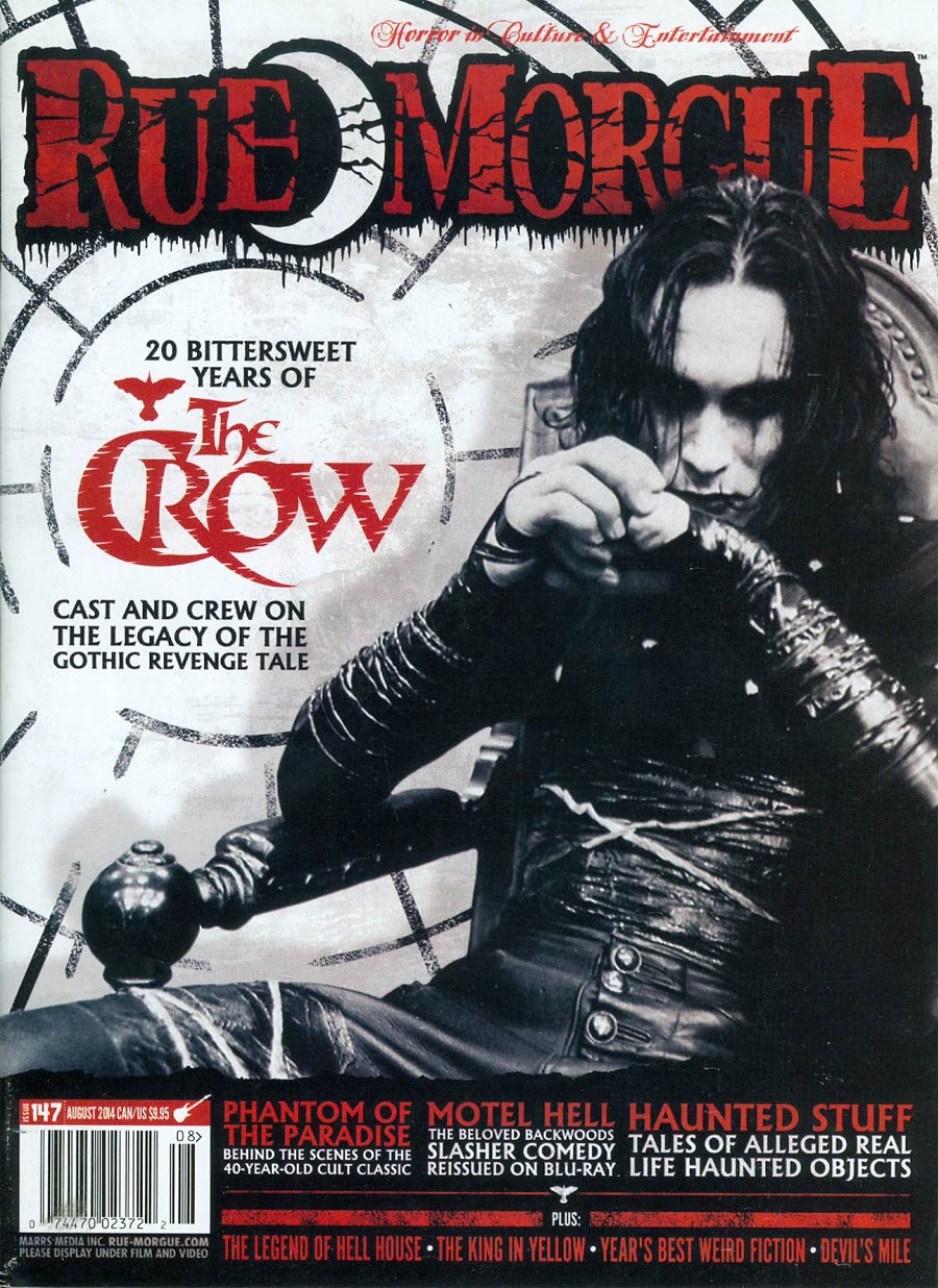 RUE MORGUE magazine side cover Issue 147 August 2014