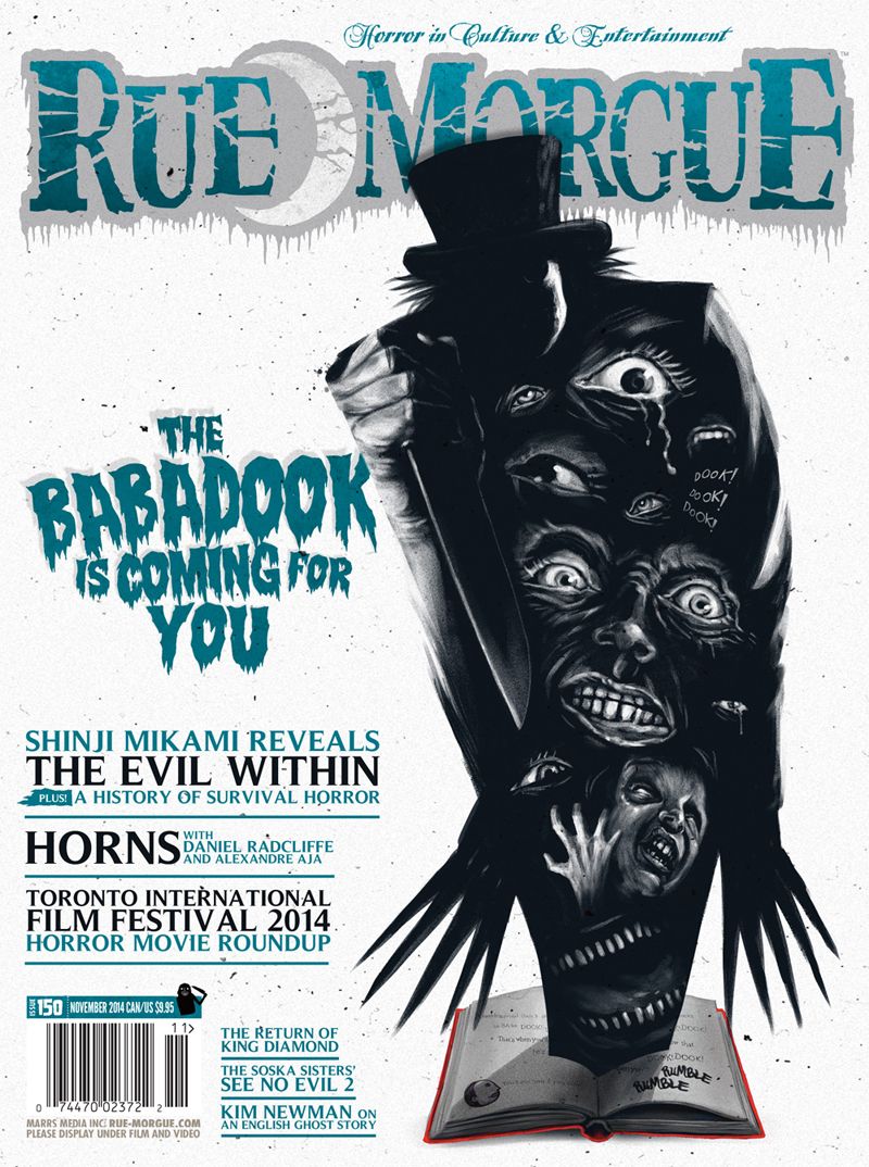 RUE MORGUE magazine side cover Issue 150 November 2014