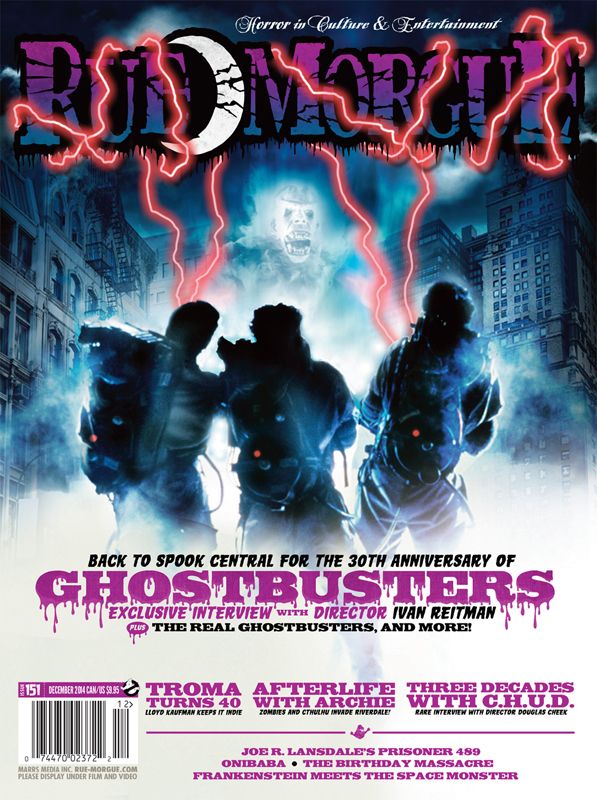 RUE MORGUE magazine side cover Issue 151 December 2014