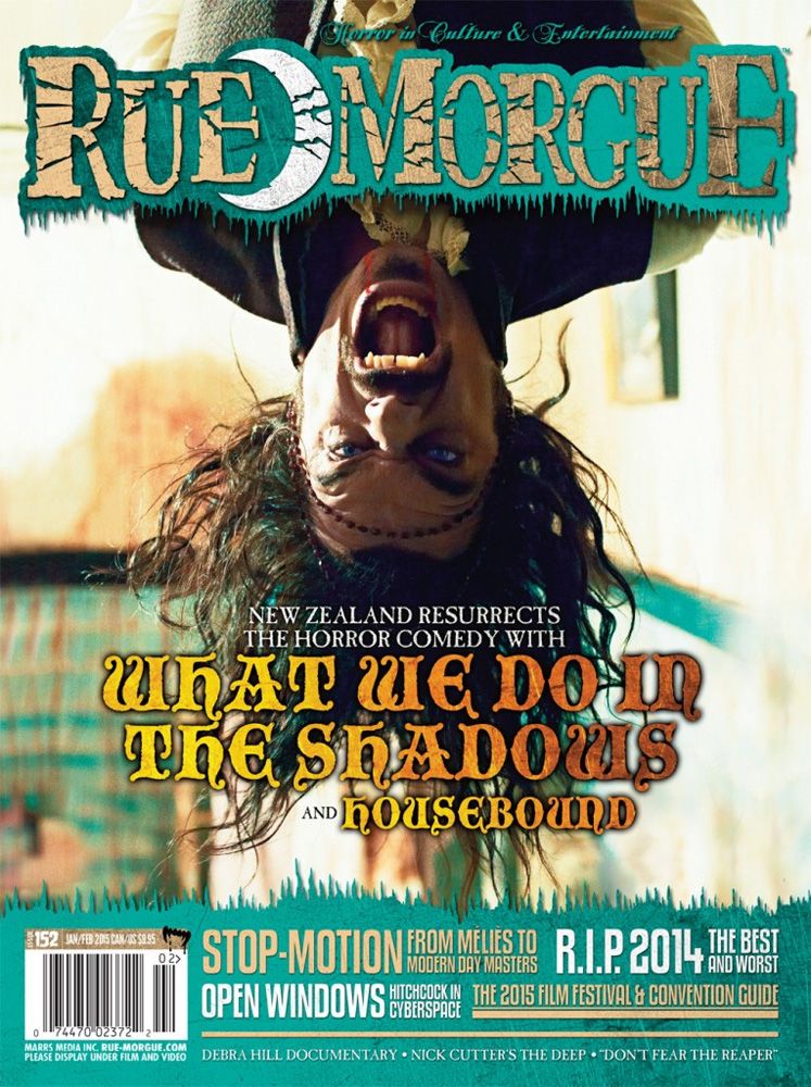 RUE MORGUE magazine side cover Issue 152 January/February 2015