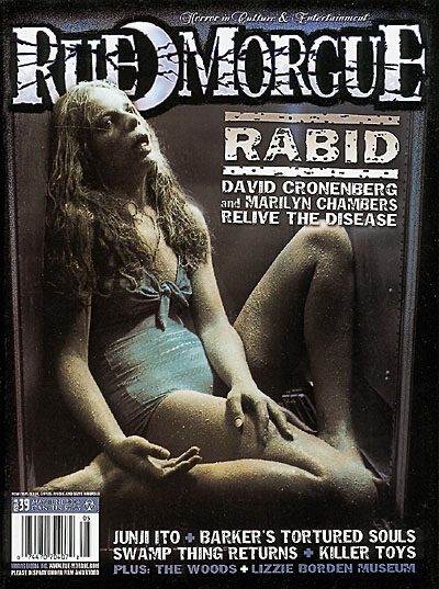 RUE MORGUE magazine side cover Issue 39 May/June 2004