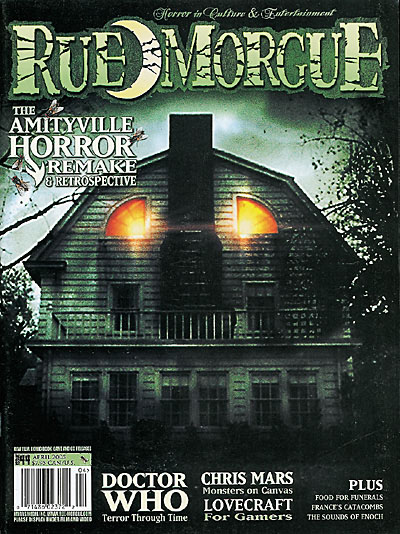 RUE MORGUE magazine side cover Issue 44 April 2005