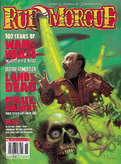 RUE MORGUE magazine side cover Issue 46 June 2005