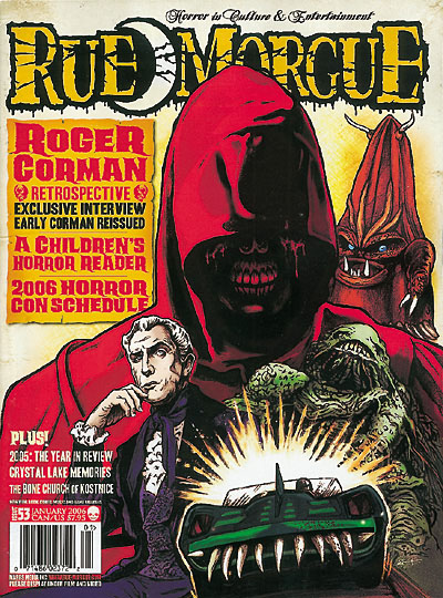 RUE MORGUE magazine side cover Issue 53 January/February 2006