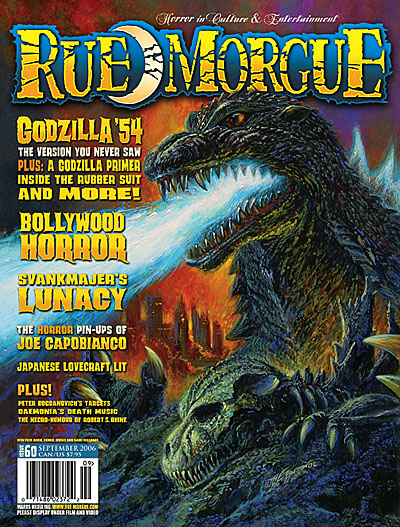 RUE MORGUE magazine side cover Issue 60 September 2006
