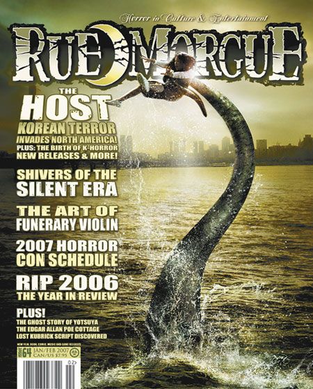 RUE MORGUE magazine side cover Issue 64 January/February 2007