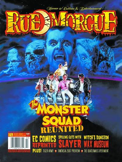 RUE MORGUE magazine side cover Issue 69 July 2007