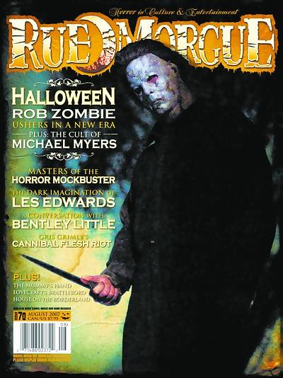 RUE MORGUE magazine side cover Issue 70 August 2007