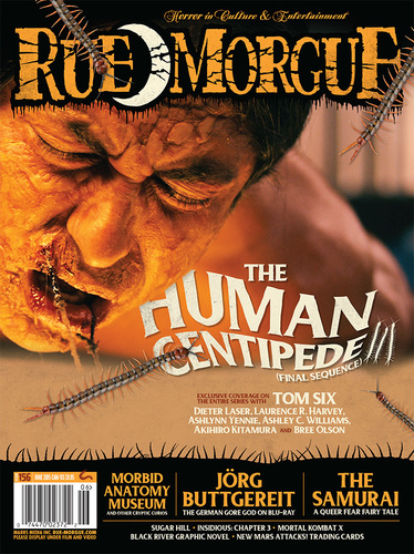 RUE MORGUE magazine side cover Issue 156 June 2015