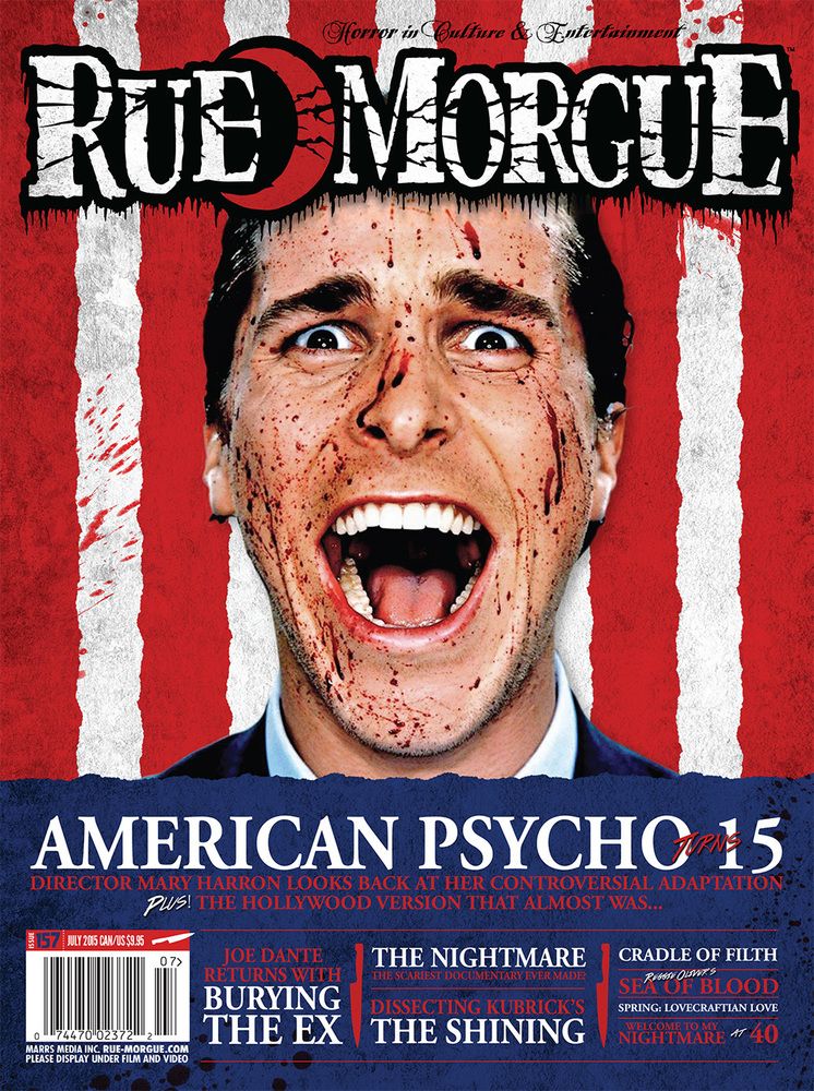 RUE MORGUE magazine side cover Issue 157 July 2015