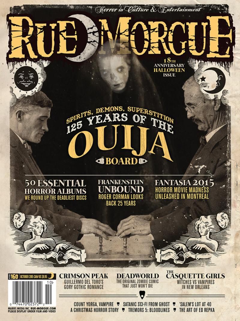 RUE MORGUE magazine side cover Issue 160 October 2015