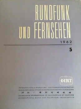 RUNDFUNK UND FERNSEHEN magazine side cover Issue 5  1962