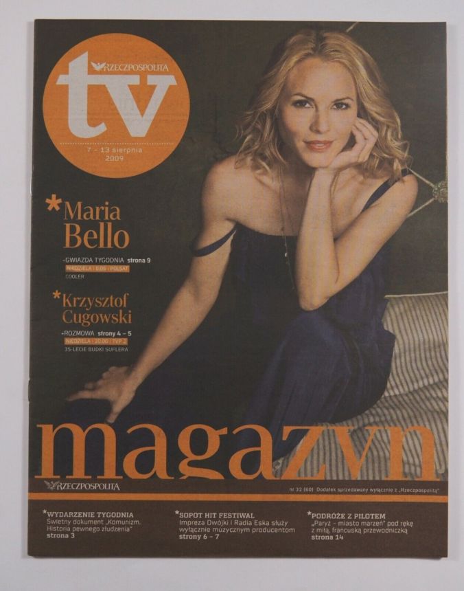 RZECZPOSPOLITA TV magazine side cover 7 August 2009