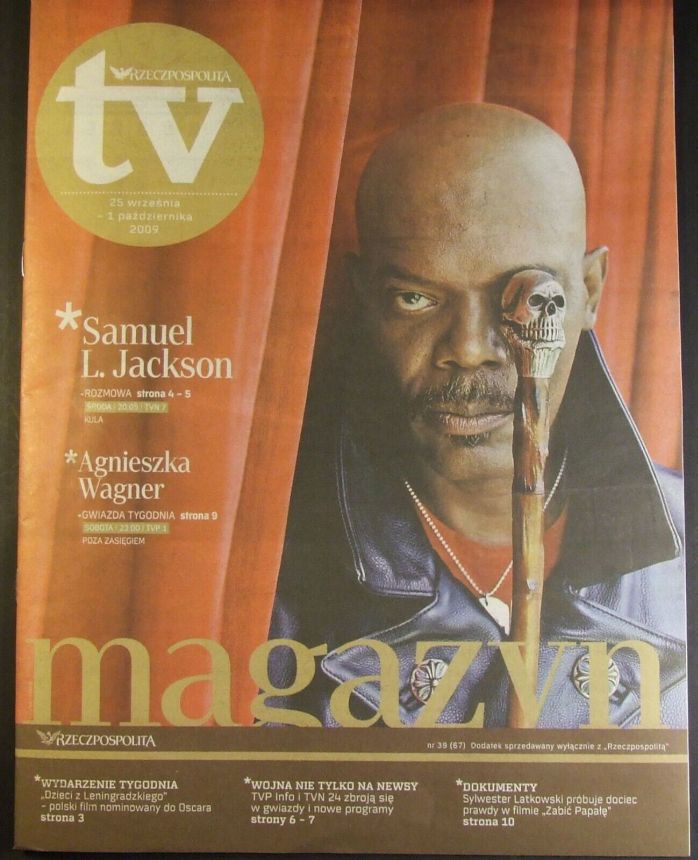 RZECZPOSPOLITA TV magazine side cover 25 September 2009