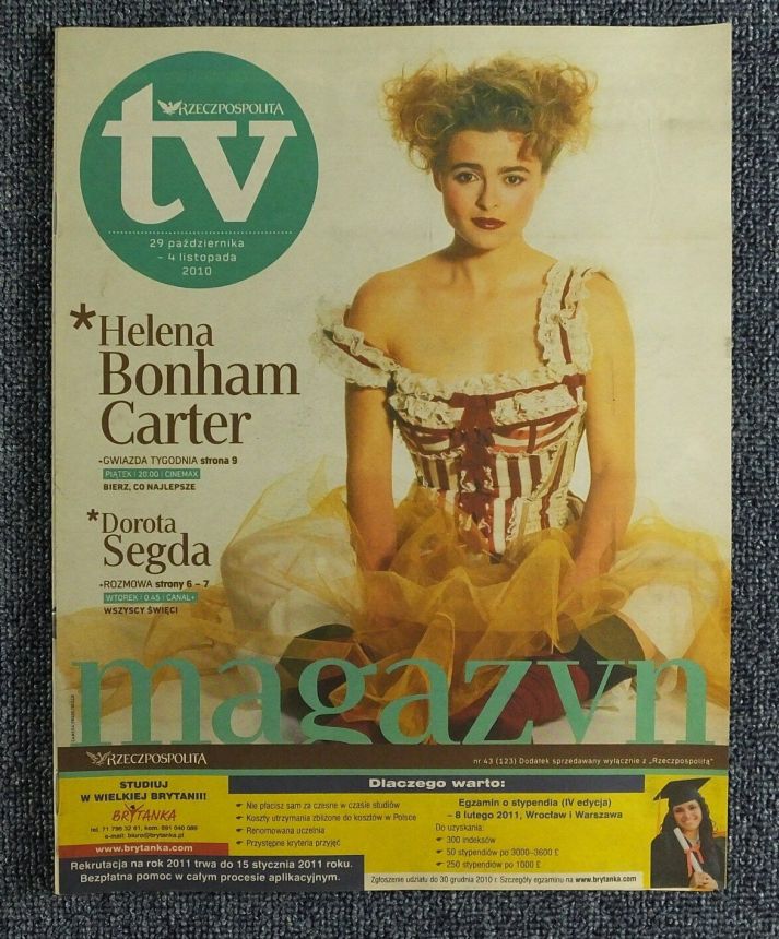 RZECZPOSPOLITA TV magazine side cover 29 October 2010
