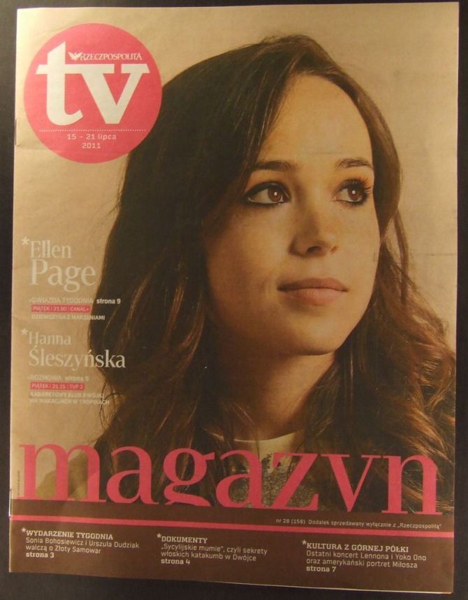 RZECZPOSPOLITA TV magazine side cover 15 July 2011