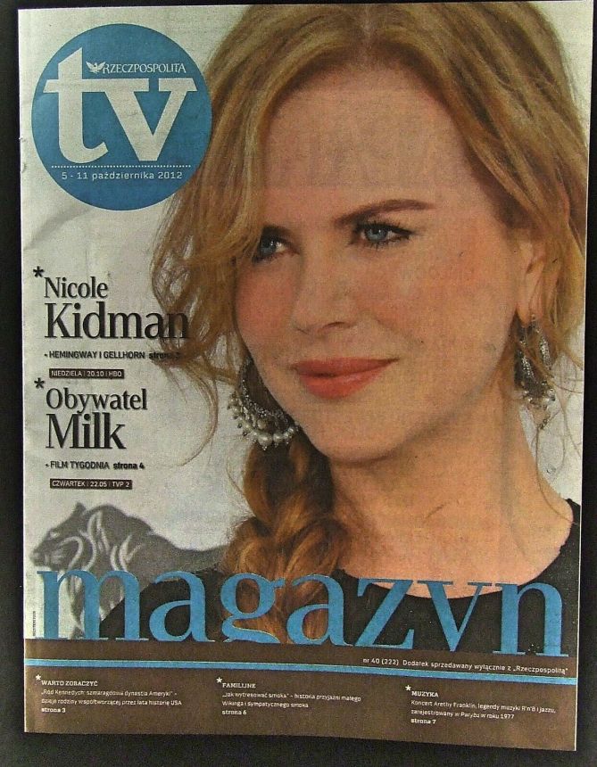 RZECZPOSPOLITA TV magazine side cover 5 October 2012