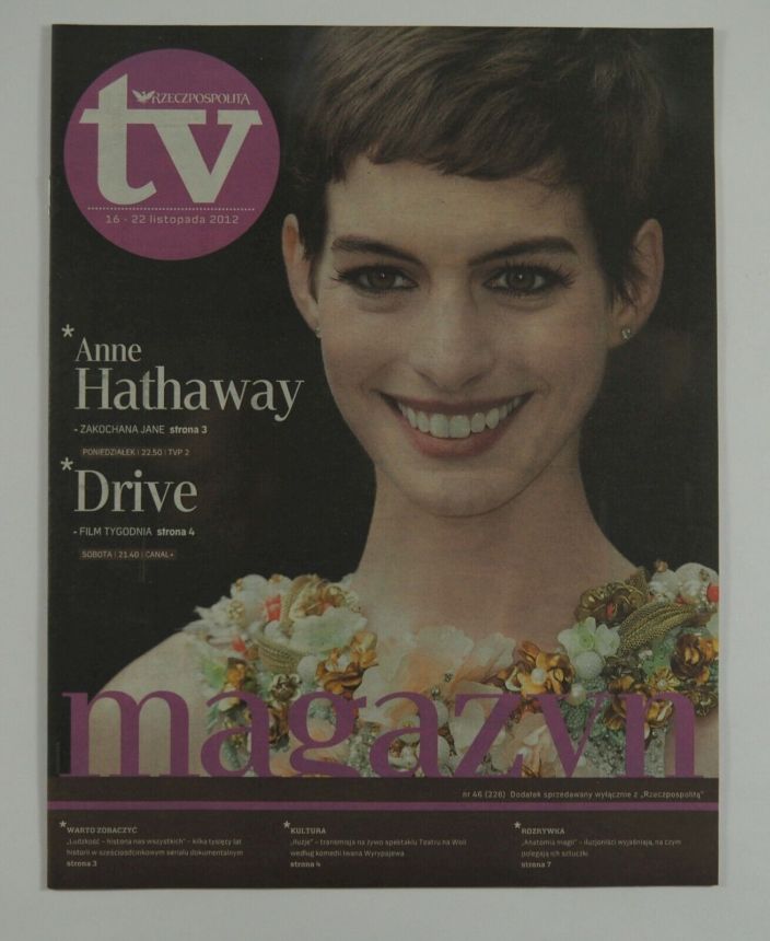 RZECZPOSPOLITA TV magazine side cover 16 November 2012