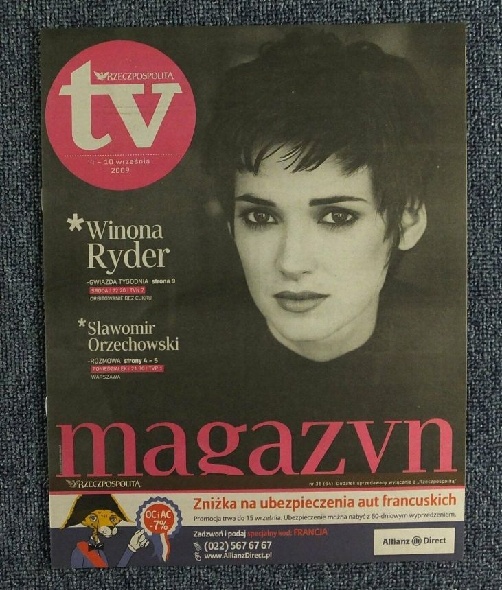 RZECZPOSPOLITA TV magazine side cover 4 September 2009