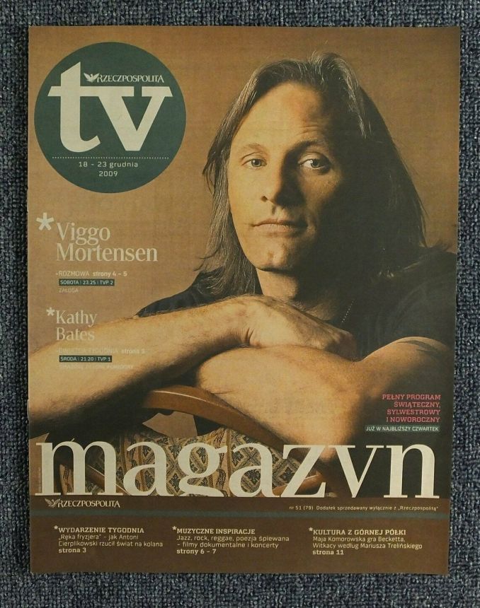 RZECZPOSPOLITA TV magazine side cover 18 December 2009
