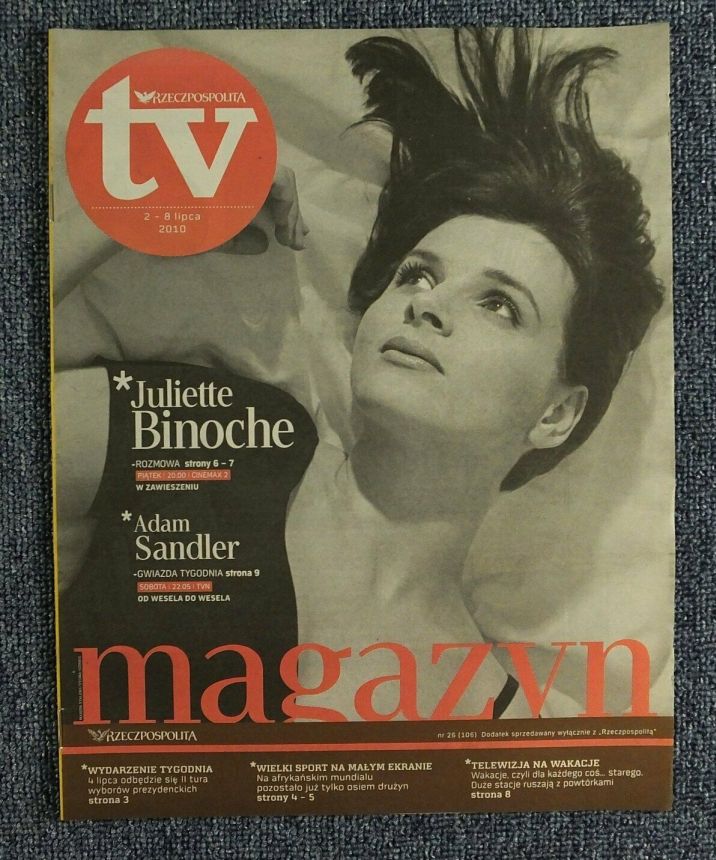 RZECZPOSPOLITA TV magazine side cover 2 July 2010
