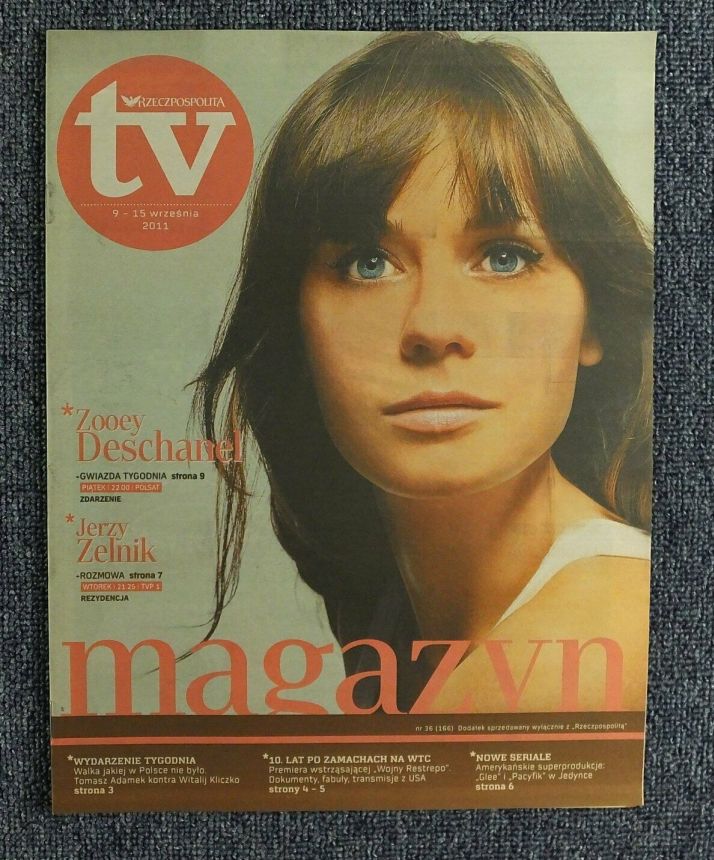 RZECZPOSPOLITA TV magazine side cover 9 September 2011