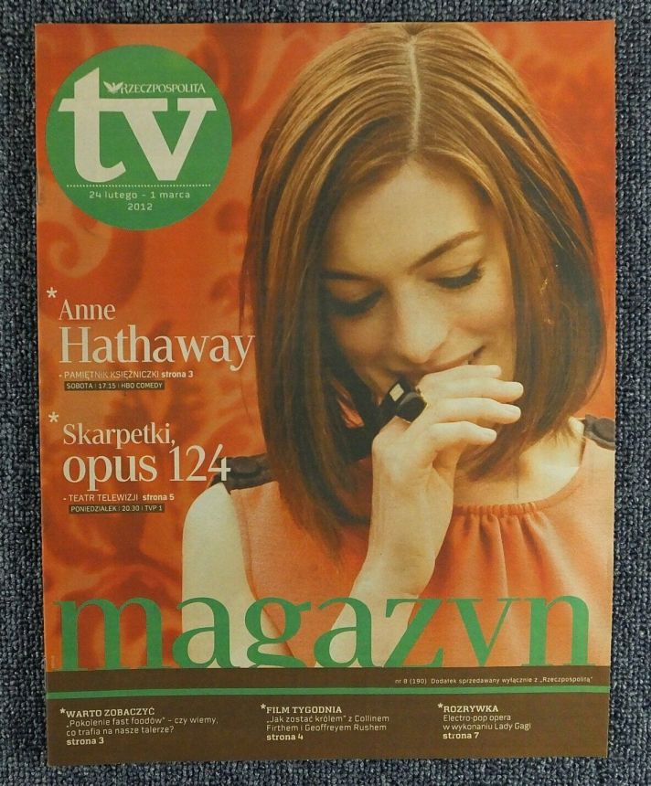 RZECZPOSPOLITA TV magazine side cover 24 February 2012