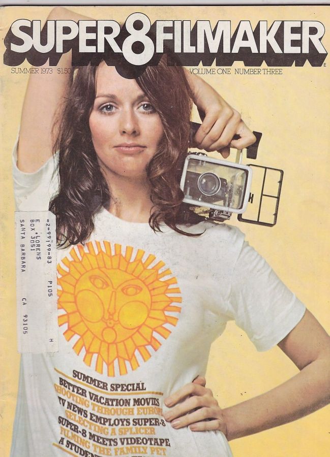 SUPER 8 FILMAKER magazine side cover  Vol 1 #3 Summer 1973