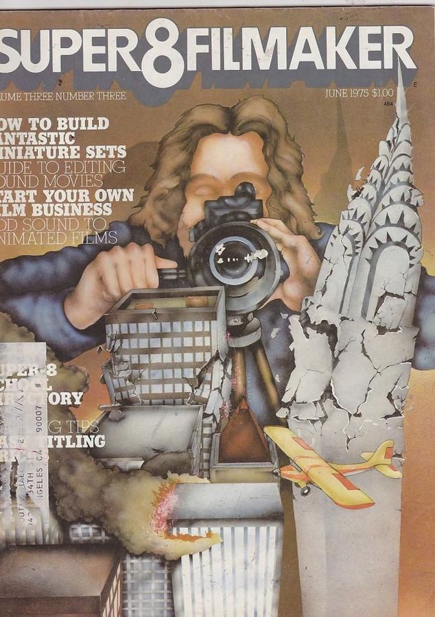 SUPER 8 FILMAKER magazine side cover  Vol 3 #3 June 1975