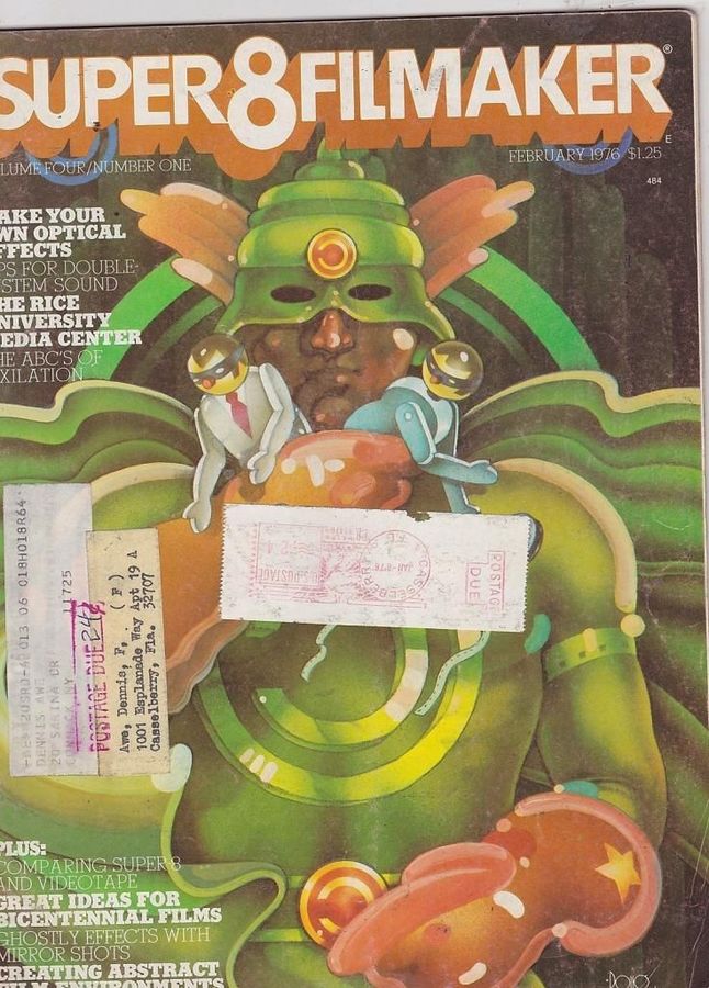 SUPER 8 FILMAKER magazine side cover  Vol 4 #1 February 1976