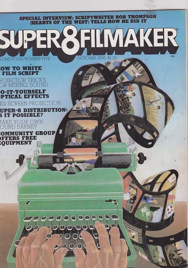 SUPER 8 FILMAKER magazine side cover  Vol 4 #5 October 1976
