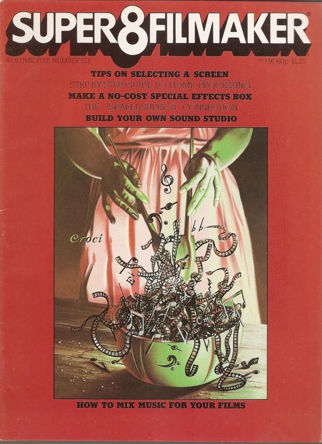 SUPER 8 FILMAKER magazine side cover  Vol 5 #6 September-October 1977