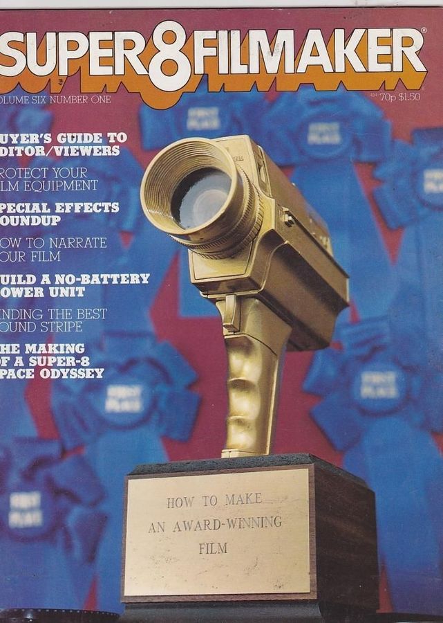 SUPER 8 FILMAKER magazine side cover  Vol 6 #1 January-February 1978