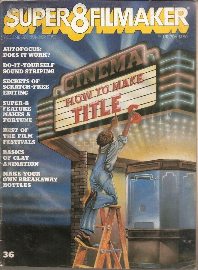 SUPER 8 FILMAKER magazine side cover  Vol 6 #5 July-August 1978