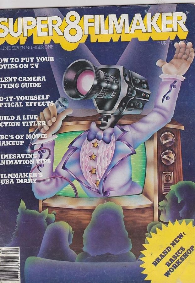 SUPER 8 FILMAKER magazine side cover  Vol 7 #1 January-February 1979